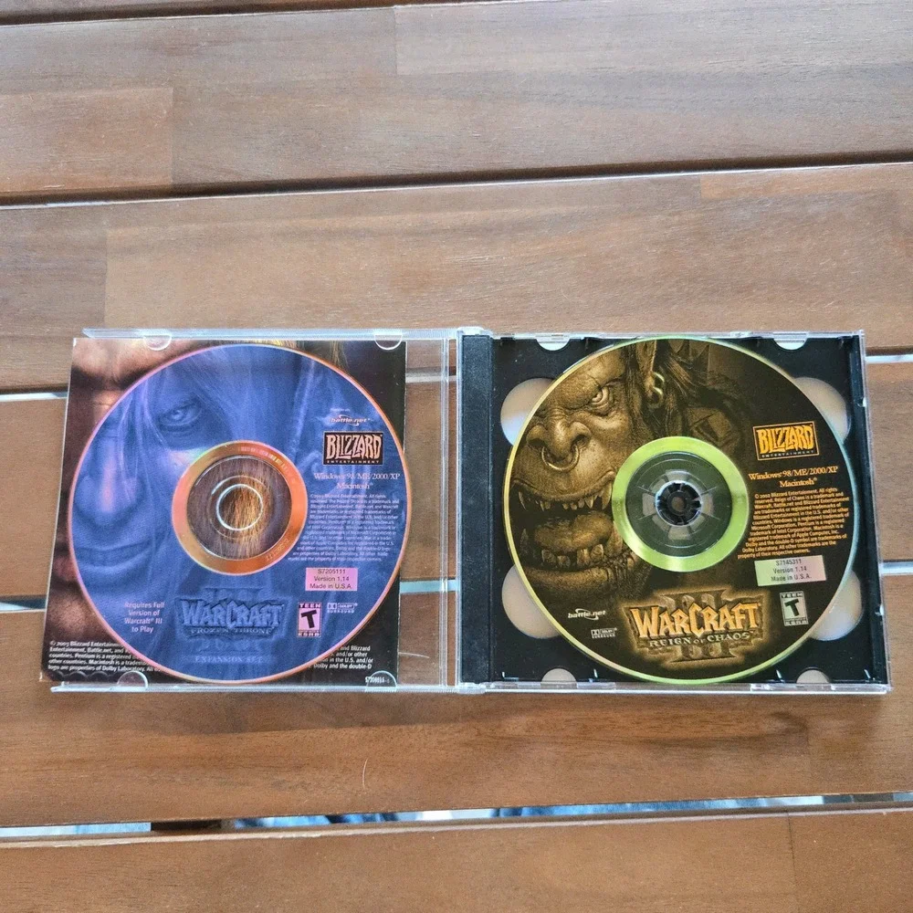 VTG Blizzard Warcraft III Battle Chest PC Mac Reign Of Chaos Frozen Throne USA